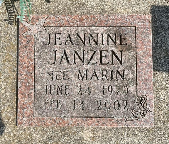 Headstone image of Janzen