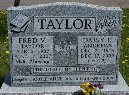 Headstone image of Taylor