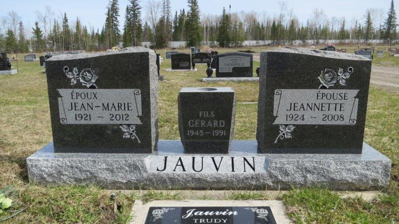 Headstone image of Jauvin