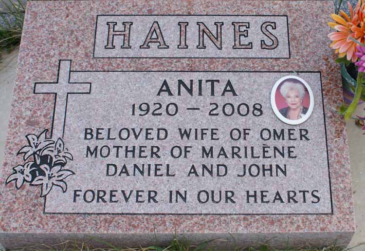 Headstone image of Haines