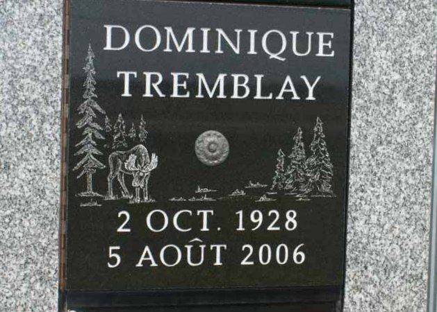 Headstone image of Tremblay