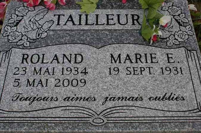 Headstone image of Tailleur