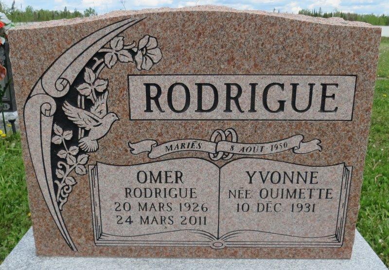 Headstone image of Rodrigue