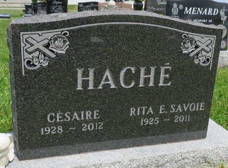 Headstone image of Haché
