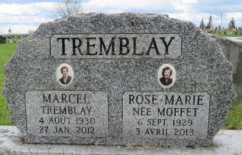 Headstone image of Tremblay