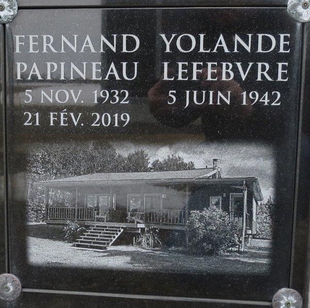 Headstone image of Papineau