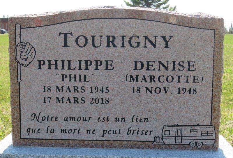 Headstone image of Tourigny