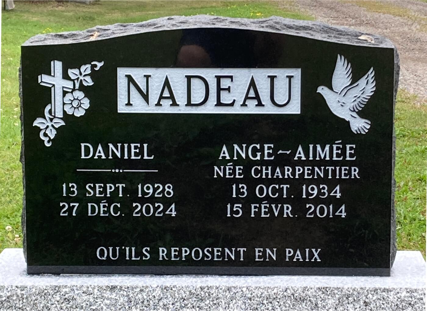 Headstone image of Nadeau