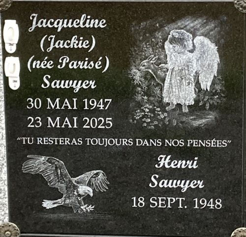 Headstone image of Sawyer