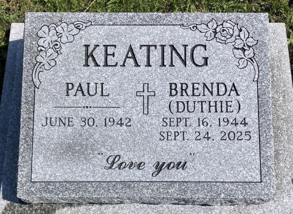 Headstone image of Keating