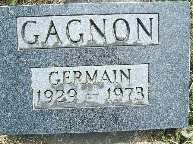 Headstone image of Gagnon