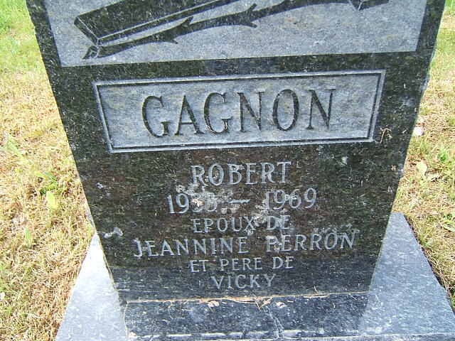 Headstone image of Gagnon