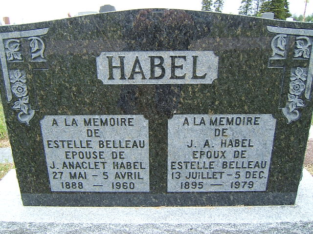 Headstone image of Habel