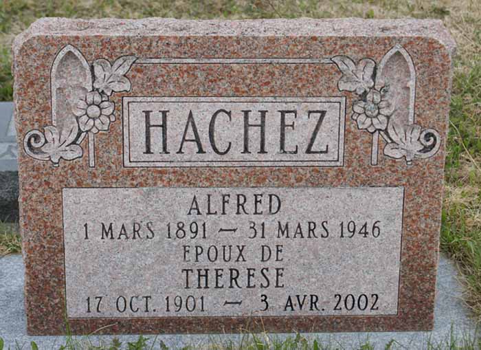 Headstone image of Hachez